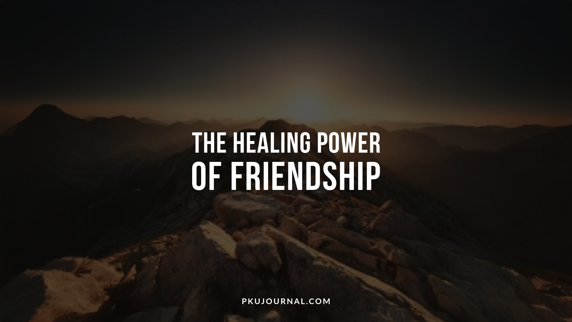 The Healing Power of Friendship - PKU Journal